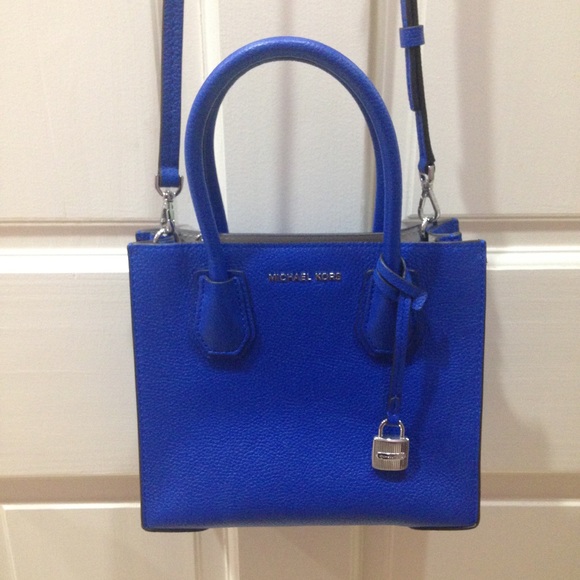 Michael Kors Handbags - Michael Kors Cobalt Blue Satchel Purse Bag